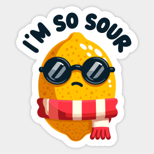 I'm So Sour: Cool Lemon Proclaims Sticker